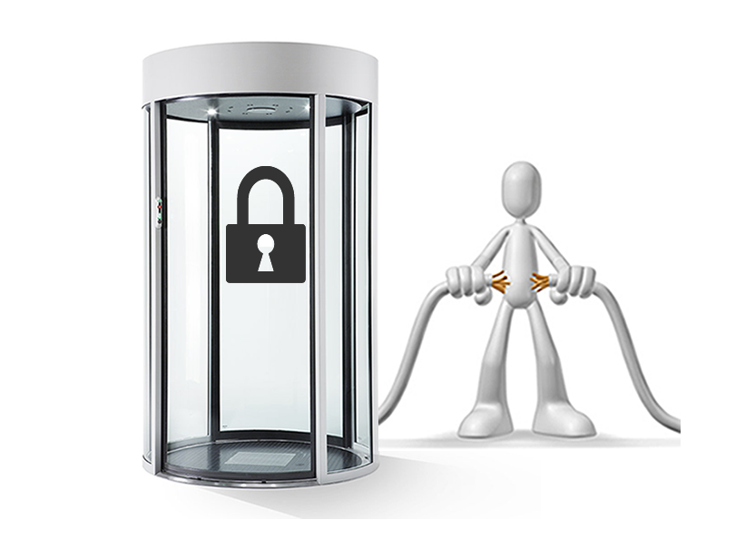 image to represent fail secure door cylindrical
