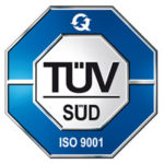 Logo of TUV certification for ISO 9001